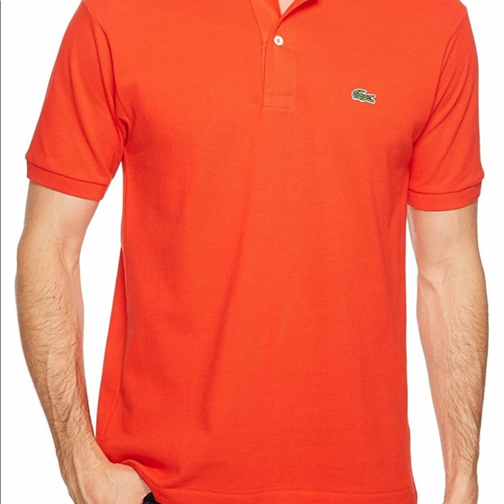 Orange Lacoste Polo
